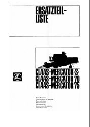 Claas Mercator 70 - 75 alkatrész katalógus