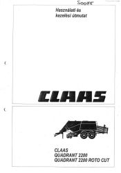 Claas Quadrant 2200 / 2200 Roto Cut kezelési útmutató