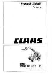 Claas Ranger 907 / 907 T / 911 T hidraulika és elektr.(német)