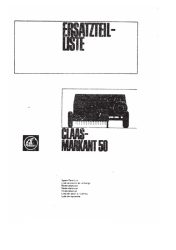 Claas Markant 50 alkatrész katalógus