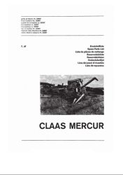 Claas Mercur alkatrész katalógus