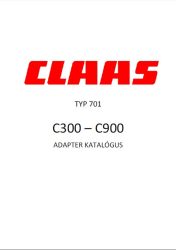 Claas asztal katalógus Typ701