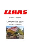 Claas Quadrant 1200 alkatrész katalógus