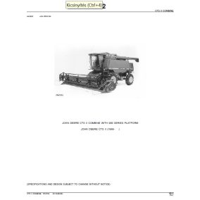 John Deere CTS II alkatrész-katalógus